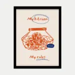 قاب عکس دکوراتیو طرح آشپزخانه‌ی من